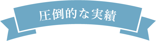 圧倒的な実績